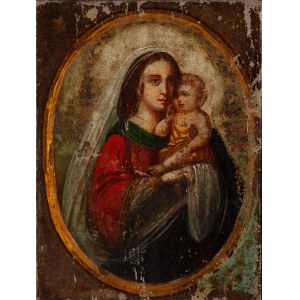 UNKNOWN painter (19th century ?), Madonna and Child