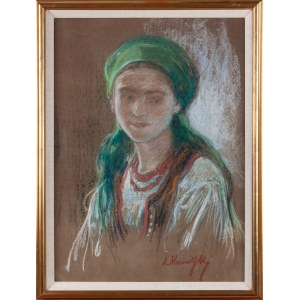 Artist unspecified, POLISH?, AK monogrammer (20th century), Girl in folk costume