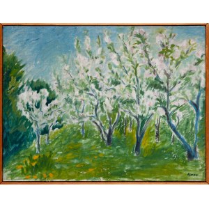 Pittore sconosciuto, firmato HJARDI (XX secolo), Nel frutteto
