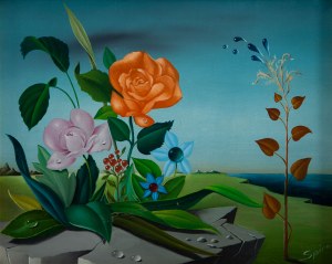 Georges Spiro (1909 Warszawa - 1994 Nicea), Magiczne kwiaty, około 1980