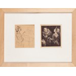Wassili Nikolajewitsch MASJUTIN (1884-1955), Zestaw dwóch prac: Mnich i dama, 1937