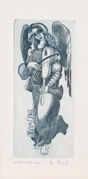 Jan PAMUŁA (1944 - 2022), Anioł ze skrzypcami