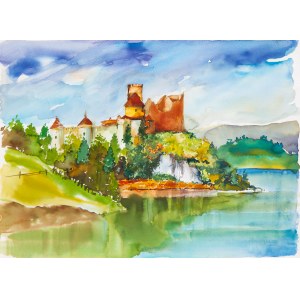 Ryszard PIĄTKOWSKI (20. Jahrhundert), Schloss am See