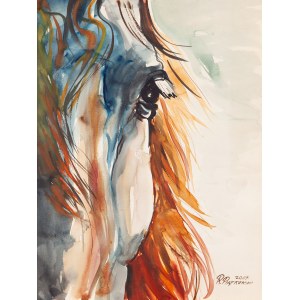 Ryszard PIĄTKOWSKI (20th century), Head of a horse, 2007