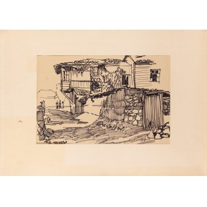 Donald SOLO (1919-2010), Houses in Nessebar (Bulgaria), 1963