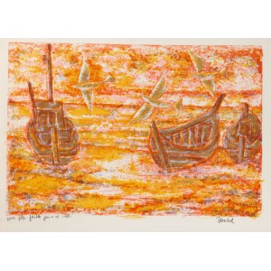Gabriel ZENDEL (1906-1992), Les barques, ok. 1952