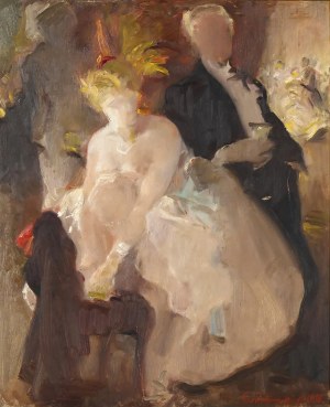 Jan Bolesław Czedekowski (1885-1969), Studium portretu, 1956