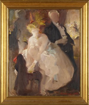 Jan Bolesław Czedekowski (1885-1969), Studium portretu, 1956