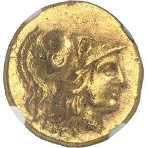 Macédoine (royaume de), Alexandre III le Grand (336-323 av. J.-C.). Statère d’or au nom d’Alexandre le Grand An 9 (325-324 av. J.-C.), Sidon.