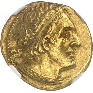 Royaume lagide, Ptolémée II (283-246 av. J.-C.). Pentadrachme Or ou trichryson (triple statère) ND (c.274 av. J.-C.), Tyr.