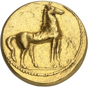 Zeugitane, Carthage. ND gold statère (c.350-320 BC), Carthage.