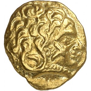 Basse-Loire (Loire atlantique). Quart de statère, imitation de Philippe ND (fin IIIe s.-début IIe s. av. J.-C.).
