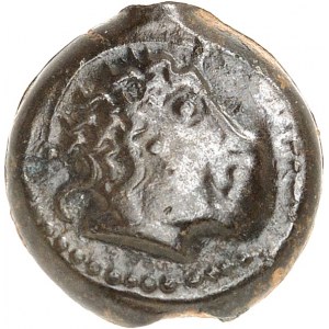 Carnutes. Bronze au loup, classe II variété 3 à la tête bouclée ND (IIe - Ier. s. av. J.-C.).