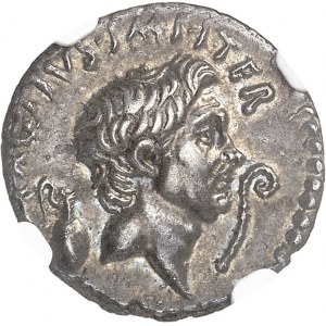 Sextus Pompée. Denier à l’effigie de Pompée le Grand ND (42-40 av. J.-C.), Sicile.