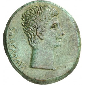 Auguste (27 av. J.-C. - 14 ap. J.-C.). Sesterce (AE35), classe 2 ND (c.25 av. J.-C.), Éphèse ?
