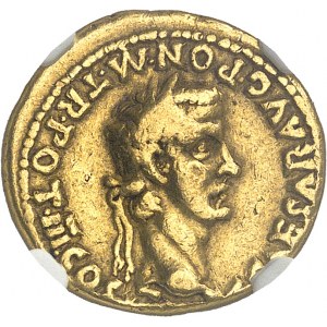 Caligula (37-41). Aureus avec Agrippine mère 40, Rome.