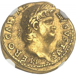 Néron (54-68). Aureus ND (66-68), Rome ou Lyon.