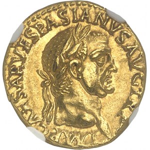 Vespasian (69-79). Aureus 71, Lyon.