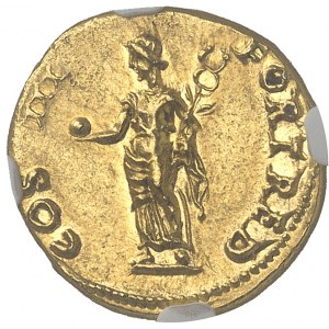 Vespasian (69-79). Aureus 71, Lyon.
