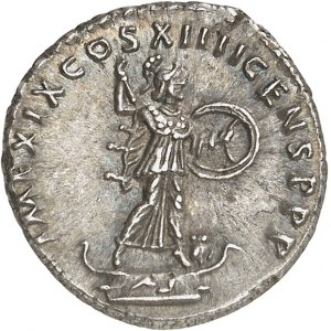 Domitien (81-96). Denier 88-89, Rome.