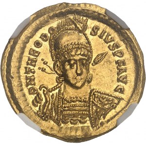Théodose II (402-450). Solidus 408, Constantinople, 10e officine.