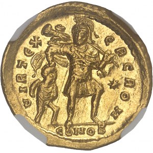 Théodose II (402-450). Solidus 424-425, Constantinople.