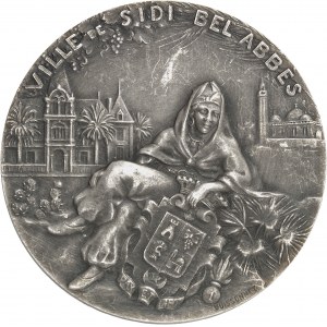 IIIe République (1870-1940). Médaille, Département d’Oran, ville de Sidi Bel-Abbès, par Boissonnet ND, Paris ?