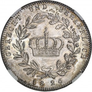 Bayern, Ludwig I. (1825-1848). Kronenthaler, 1. Typ 1826, München.