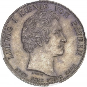 Bavaria, Ludwig I (1825-1848). Copper test of the historical thaler, Reichenbach and Fraunhofer 1826, Munich.