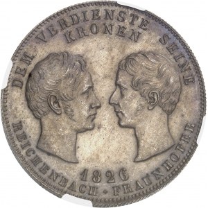 Bavaria, Ludwig I (1825-1848). Copper test of the historical thaler, Reichenbach and Fraunhofer 1826, Munich.