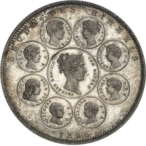 Bavaria, Ludwig I (1825-1848). Historical Thaler, the royal family 1828, Munich.