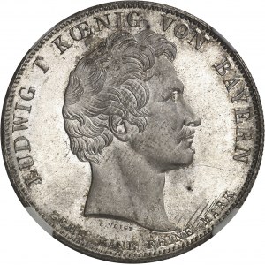 Bavaria, Ludwig I (1825-1848). Historic Thaler, monument to Bavarian soldiers killed in Russia 1833, Munich.