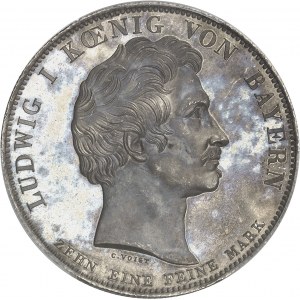 Bavaria, Ludwig I (1825-1848). Historical Thaler, commemorating the donation of a school to the Benedictine order 1835, Munich.