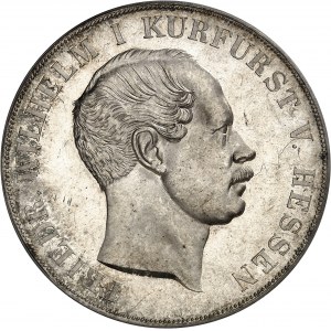 Hesse-Cassel, Frédéric Guillaume Ier (1847-1866). Double thaler (3 1/2 florins) 1854, Cassel.