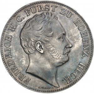 Hohenzollern-Hechingen, Frederick William Constantine (1838-1849). Double thaler (3 1/2 florins) 1845, Munich.