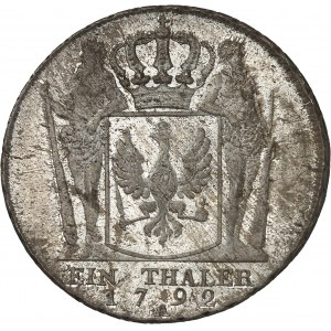 Preußen, Friedrich Wilhelm II. (1786-1797). Thaler 1792, A, Berlin.
