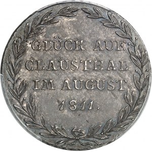 Westphalie, Jérôme Napoléon (1807-1813). 2/3 de thaler, visite des mines de Clausthal 1811, C, Clausthal.