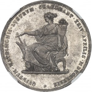 François-Joseph Ier (1848-1916). 2 florins, 25e anniversaire de mariage 1879, Vienne.