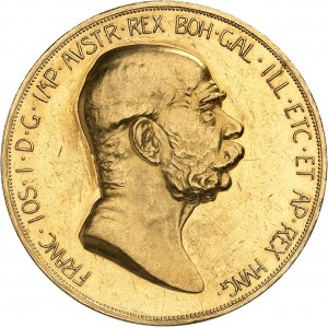 François-Joseph Ier (1848-1916). 100 corona, 60e anniversaire de règne 1908, Kremnitz.