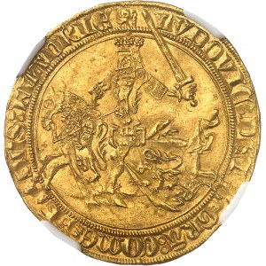 Flandres (comté de), Louis de Male (1346-1384). Cavalier d’or ND (1346-1384), Gand.
