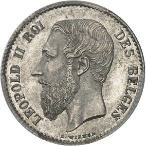 Léopold II (1865-1909). 1 franc 1866, Bruxelles.
