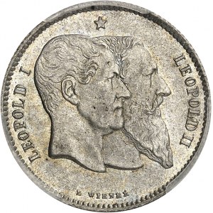 Léopold II (1865-1909). 1 franc, 50e anniversaire de l’indépendance 1830-1880, Bruxelles.