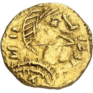 Wisigoths, séries pseudo-impériales. Trémissis ND (c.567-572), Nantes ?