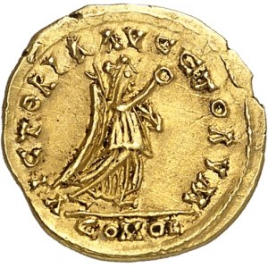 Burgondes, Gundobald (473-516). Trémissis au nom d’Anastase ND (c.510-520), Lyon ?