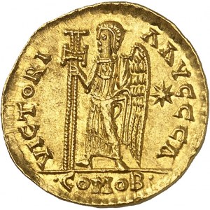 Francs, Clovis Ier (481-511). Solidus au nom d’Anastase ND (c.510), Gaule.