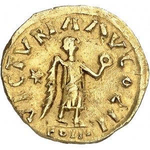 Franks, Childebert I (524-558). Tremissis in the name of Justinian ND (c.540-550), Gaul.