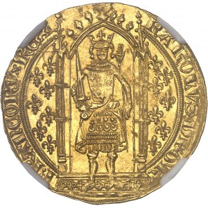 Charles V (1364-1380). Franc à pied ND (1365).