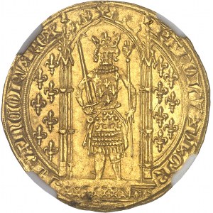 Charles V (1364-1380). Franc à pied ND (1365).