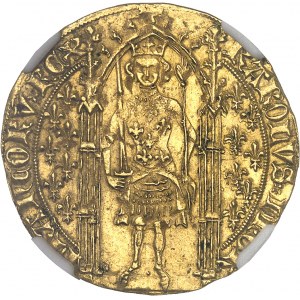 Charles V (1364-1380). Franc à pied ND (1365).