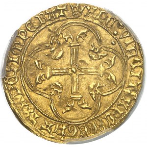 Charles VII (1422-1461). Écu d’or à la couronne 3e type, ou écu neuf, 6e émission ND (1450-1461), Montpellier.